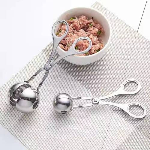 Stainless steel meatball maker, household kitchen gadget, meatball shaping tool, dumpling maker