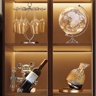 Violent Bear Wine Rack Living Room Sideboard Glass Cabinet Wine Cabinet Ornaments Accessible Luxury High-End Home Decoration High-End