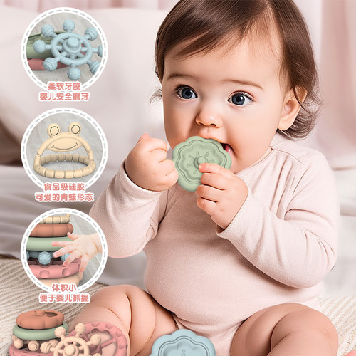 Amazon's new Jenga teether for young babies can be stacked to hold anti-eating hand teether piles of children's toys
