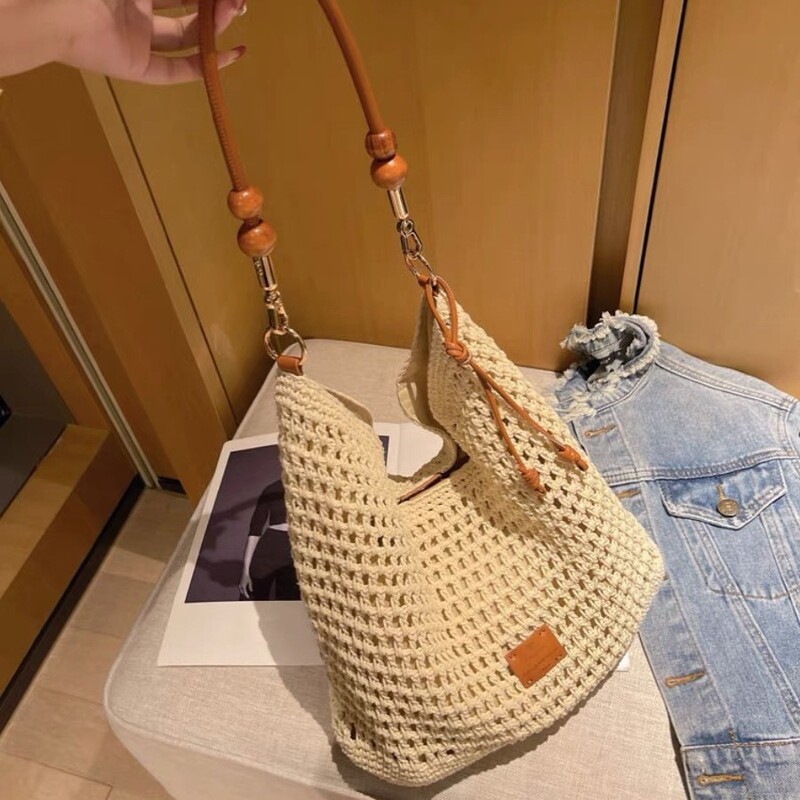 2026 New Weekend Tote Bag, Hand-Woven Women's Bag, Large Capacity Summer Woven Straw Shoulder Bag, Crossbody Bag 2026 New Weekend Tote Bag, Hand-Woven Women's Bag, Large Capacity Summer Woven Straw Shoulder Bag, Crossbody Bag