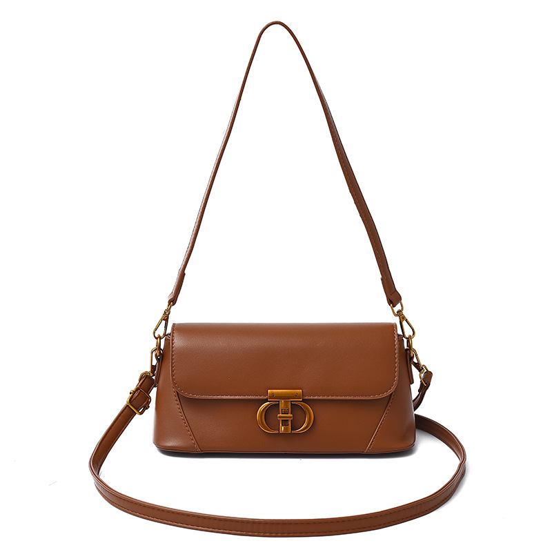 Bolsos para mujer 2025 nueva tendencia transfronteriza moda bolso cuadrado pequeño de un solo hombro sentido de alta gama bolso de mensajero con cerradura de hardware exquisito