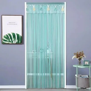 Door Curtain Summer Household Anti-Mosquito Velcro Yarn Punch-Free Lace Door Curtain Curtain Bedroom Partition Curtain Universal for All Seasons