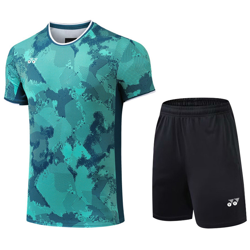 YY Badminton Men's and Women's suit Breathable Quick-drying Jersey Tennis Table Tennis Sportswear Training Competition Group Buying Team Clothes