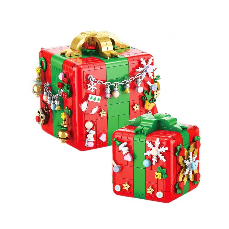 Bloques de Construcción Caja Mecánica Navideña de Plástico ABS, para Niños en Navidad image 5