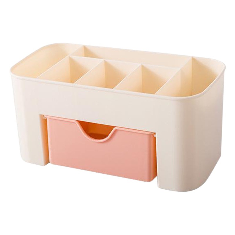 Caja de almacenamiento de cosméticos de escritorio lápiz labial rack tocador acrílico chica cuidado de la piel acabado cajón de almacenamiento de joyas