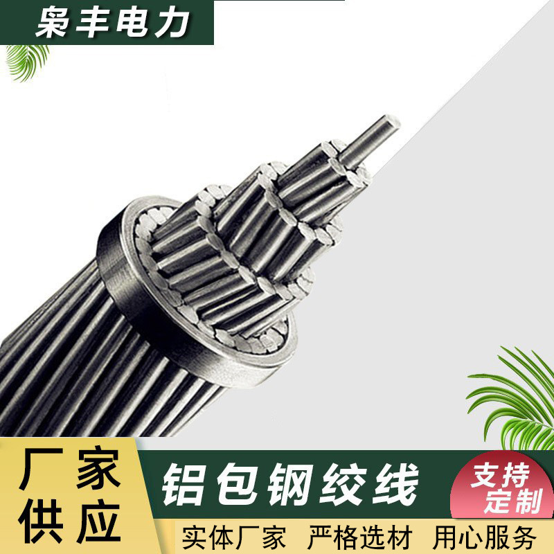 厂家现货铝包钢绞线JLB20A-100支持加工制作架空地线铝线电缆