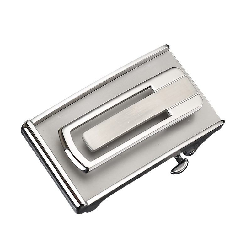 3,5/3,8 hebilla de cinturón de acero inoxidable hebilla sin dientes tipo prensa para hombre hebilla de cinturón de alta calidad hebilla de cinturón de material de sensación venta directa