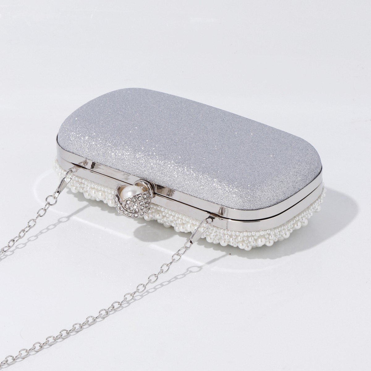 Cross-Border Hot Sale Vintage Pearl Evening Bag, New Beaded Clutch For Cheongsam, Party & Formal Occasions - Thumbnail 3