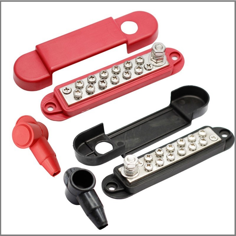 ONEGOL 双排连接块12位汇线排RV配电端子块汇线排电路汇流排48VDC