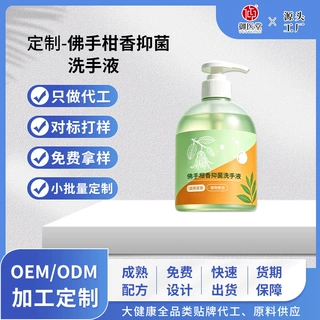 佛手柑香抑菌洗手液代工 家用清香型手部清洁易冲洗护消毒洗手液