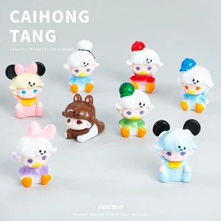 卡通可爱坐姿男孩公仔 小摆件DIY创意可爱发夹头饰挂件配饰包包挂