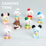 坐姿男孩可爱卡通发夹