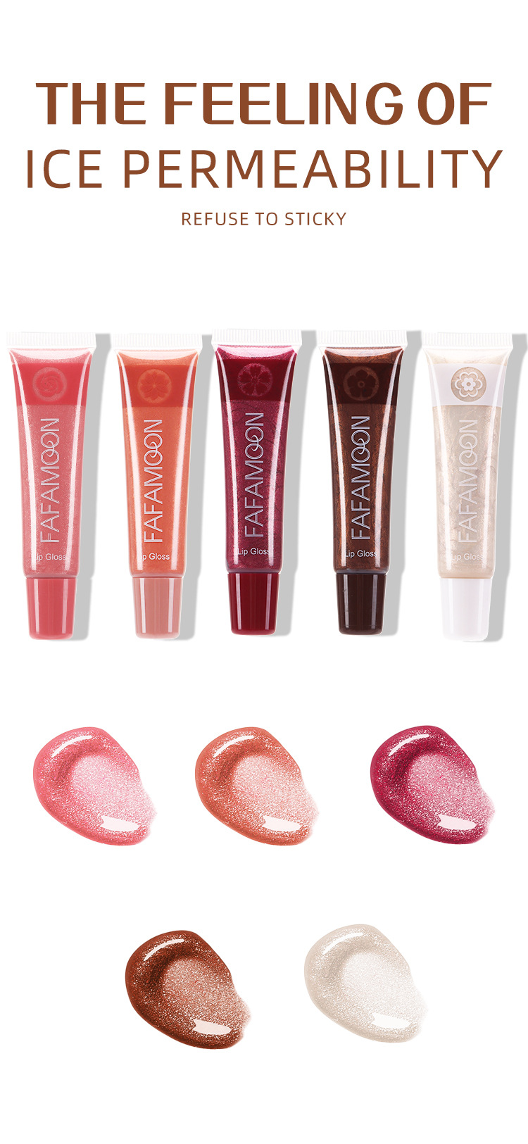 Mirror Liquid Paint Lip Honey Pearlescent Thin Glaze Lip Glaze Moisturizing Lip Lip Gloss Lipstick Makeup Cross Border FAFAMOON_voghion.com