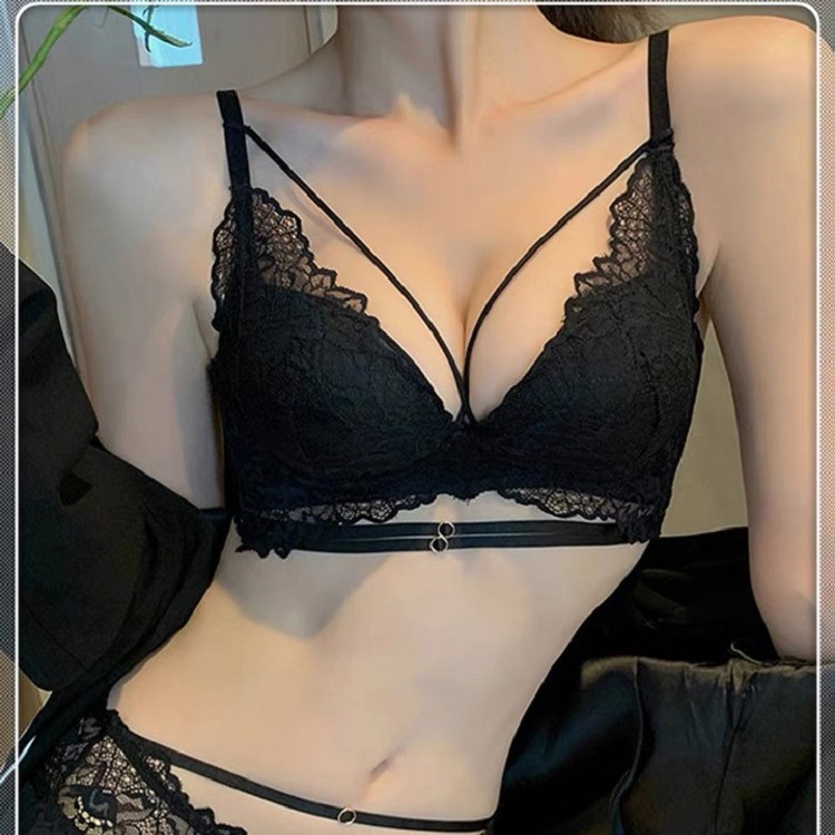 Thin 3775 sexy LACE Top inferior grueso volver ropa interior de las mujeres push up cómodo sujetador ajustable inalámbrico