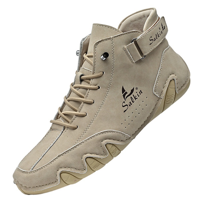 Botas de hombre de pulpo de estilo nuevo transfronterizo Botas Martin de corte medio al aire libre Botas cortas casuales de otoño e invierno para hombres cálidos