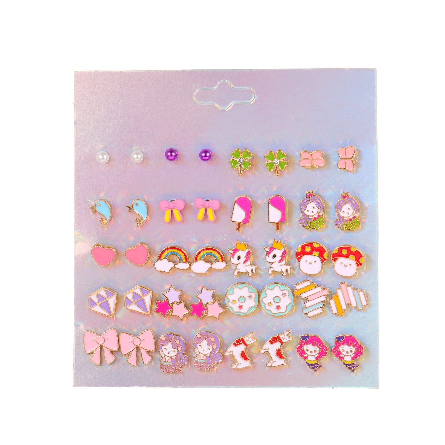 1 Set Cartoon Style Cartoon Character Alloy Enamel Womenu0027S Ear Studs