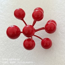 厂家批发仿真水果模型红果冬青果发财果新年喜装饰庆DIY手工摆放