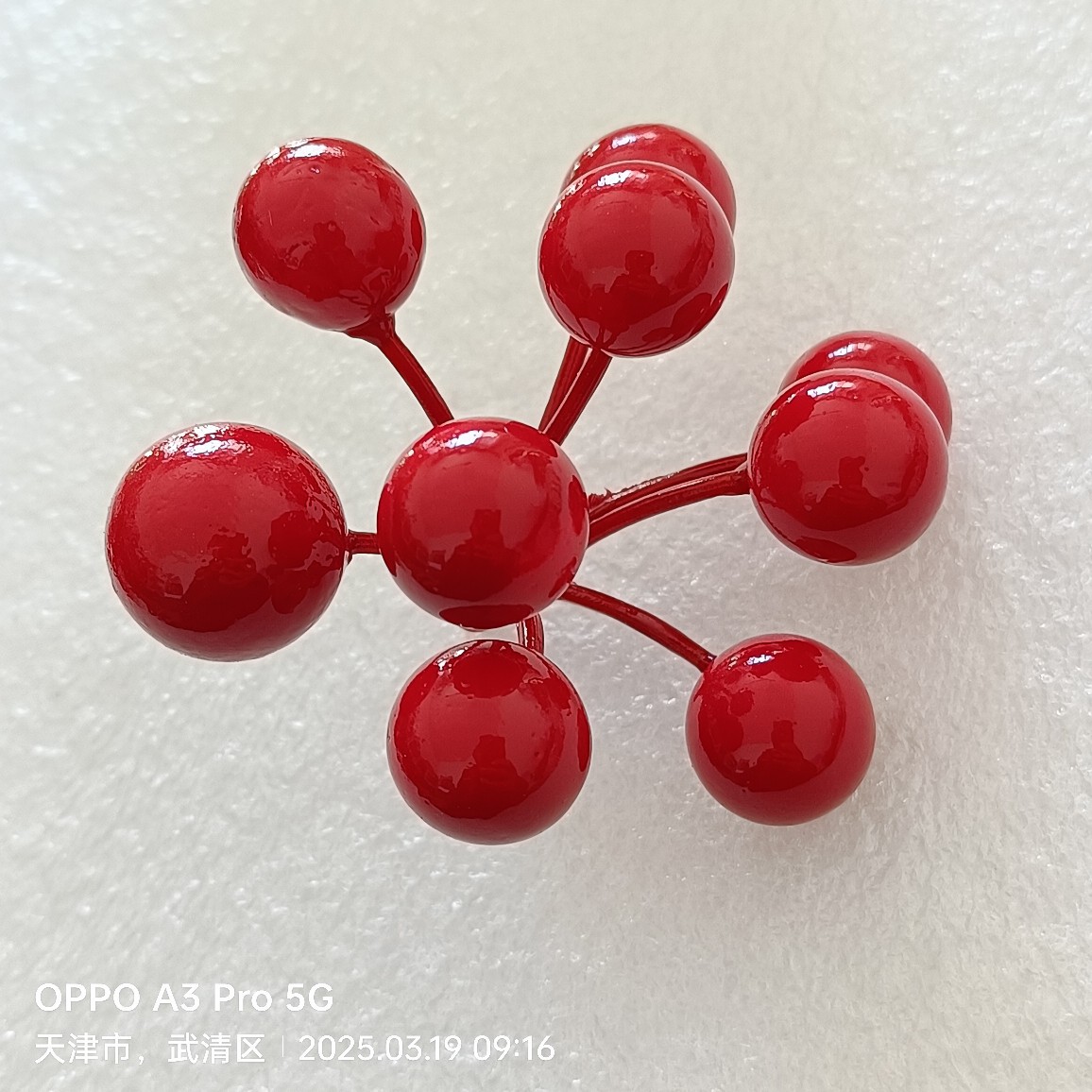 厂家批发仿真水果模型红果冬青果发财果新年喜装饰庆DIY手工摆放