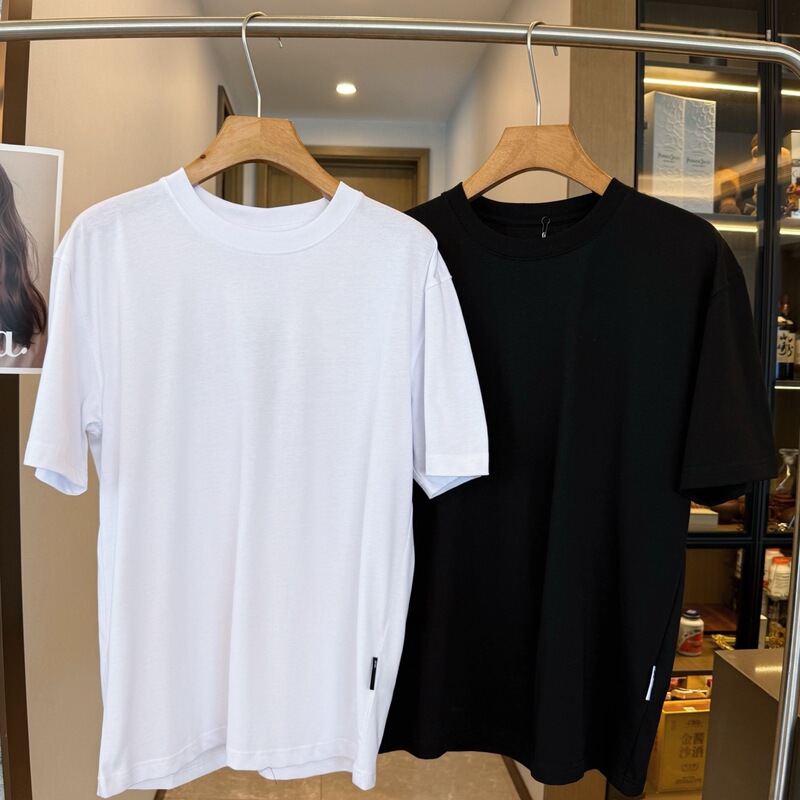Angjia Limited Edition Short Sleeve Sports Luxury T-Shirt Casual Versatile 2026 Cotton Round Neck Lettered Top Short Sleeve T-Shirt