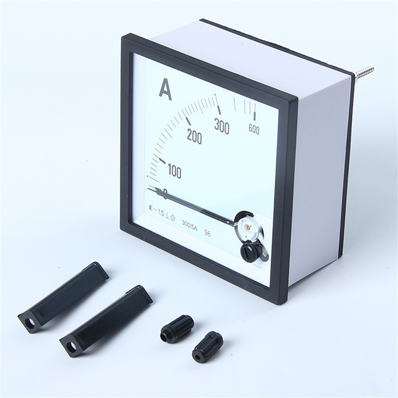 96-3交流电流表指针过载仪表 指针电压表安装式指针板表