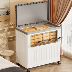 收纳箱衣服收纳大容量超大号家用衣物整理箱子塑料搬家加厚储物箱