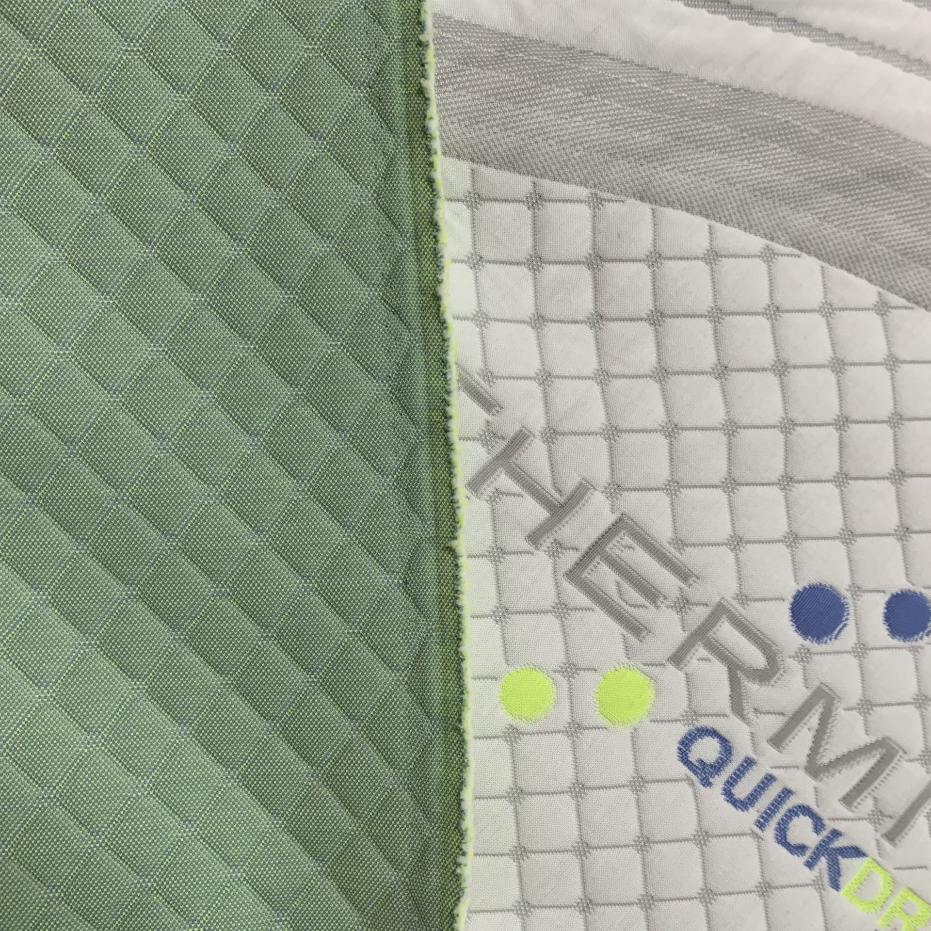 [Fábrica de origen] 400 gramos de tela de colchón de doble cara, tela de colchón jacquard de punto blanco pesado