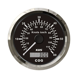 Kus Instrument 85mm Gps Speedometer with Azimuth Display 12V 24V Universal for Ships and Yachts with Light