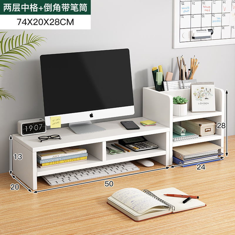 Escritorio portátil estante de aumento dormitorio buena oficina monitor de escritorio escritorio estante almacenamiento