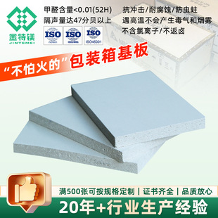 Supermarket Fireproof Board Warehouse Magnesium Oxide Board 244*122cm Packaging Box Glass Magnesium Veneer Panel House Base Material Supply