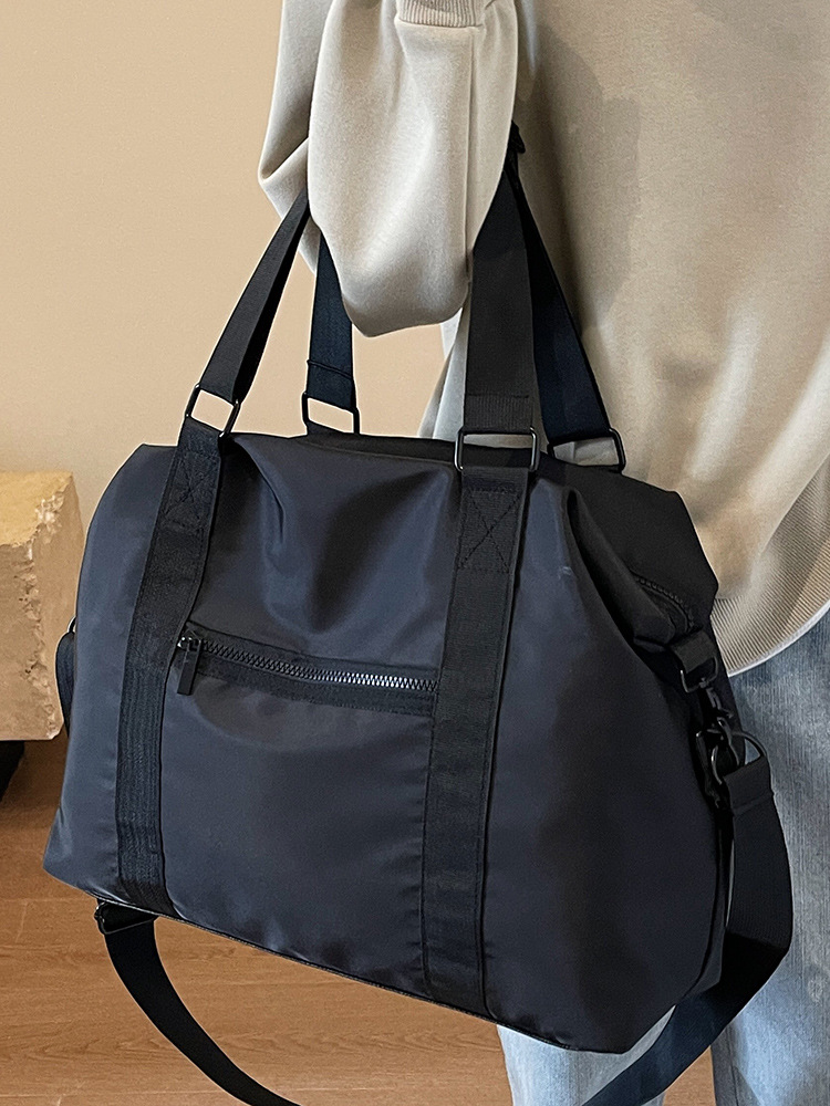Bolsa de viaje de corta distancia bolsa de equipaje ligero de gran capacidad de los hombres de encargo al por mayor de color sólido bolso de hombro portátil