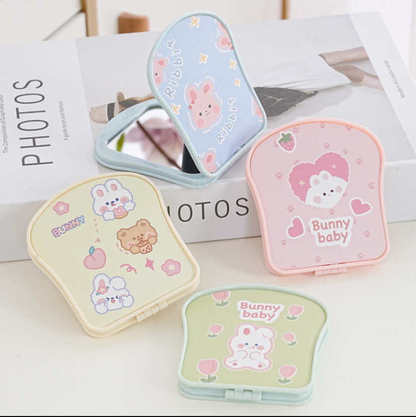 Espejo de regalo de dibujos animados Espejo de dibujos animados Espejo de dibujos animados portátil Mini Espejo pequeño lindo Espejo pequeño Espejo de maquillaje