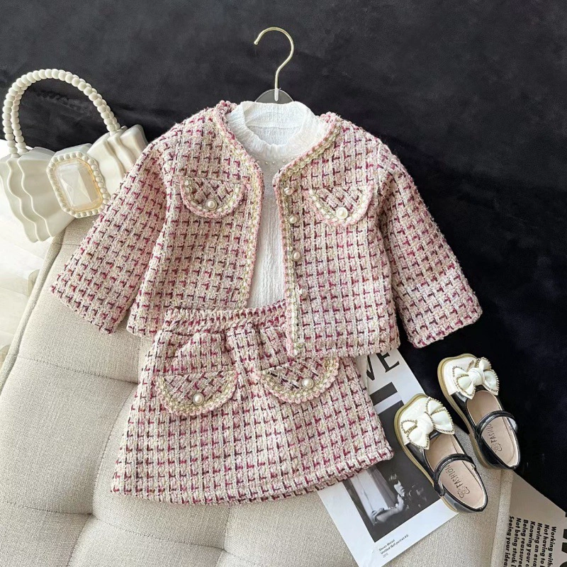 Зимний модный комплект, корейский стиль, стиль Chanel