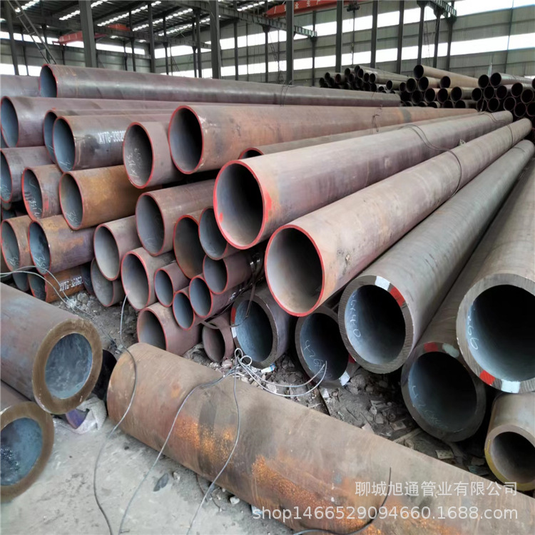 现货供应16mn厚壁无缝管 16mn热扩非标无缝钢管 数控锯床下料