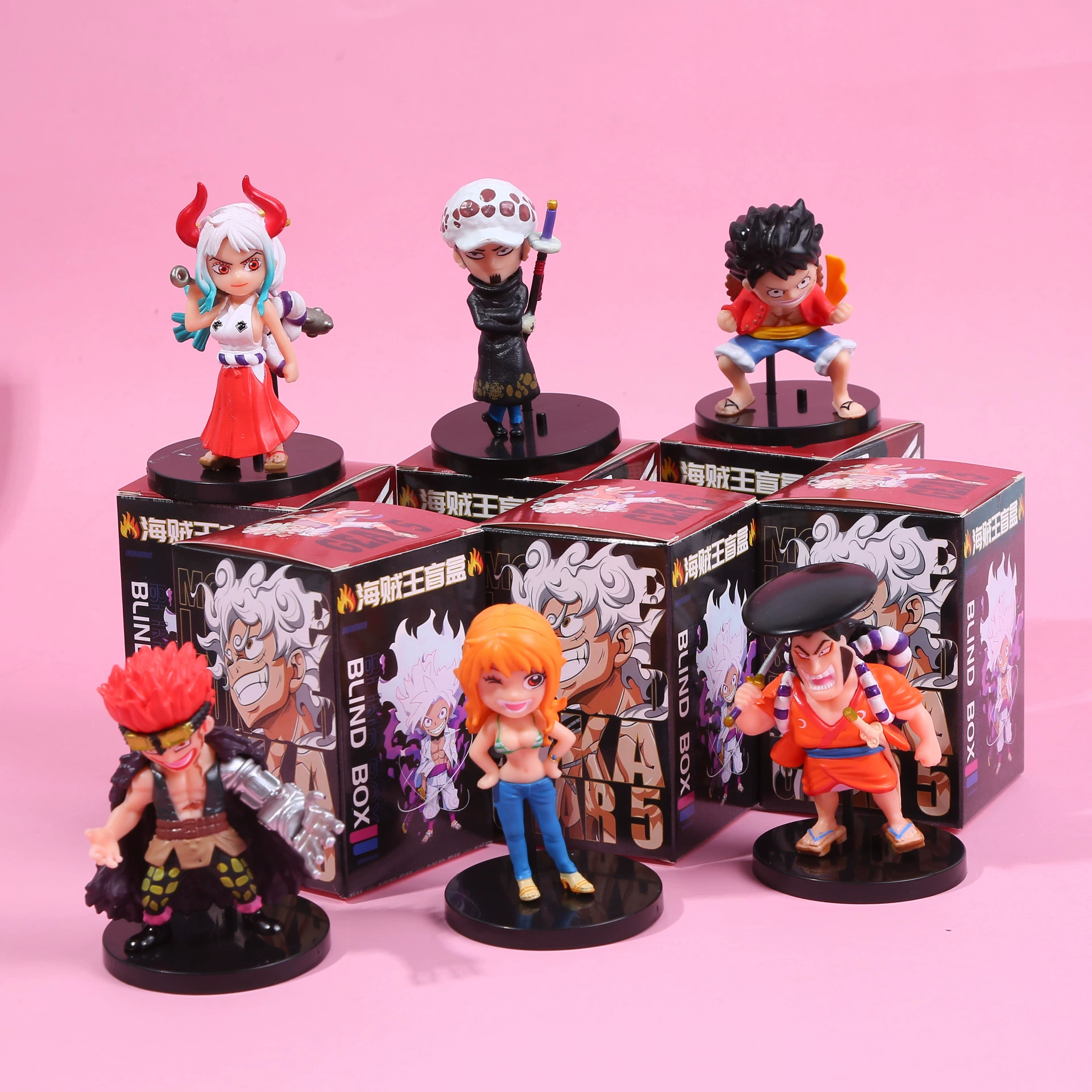 Слепой коробка (One Piece) фигурка коллекционная, случайная игрушка-сюрприз, мини 6×9×6 см, одиночная или в наборе