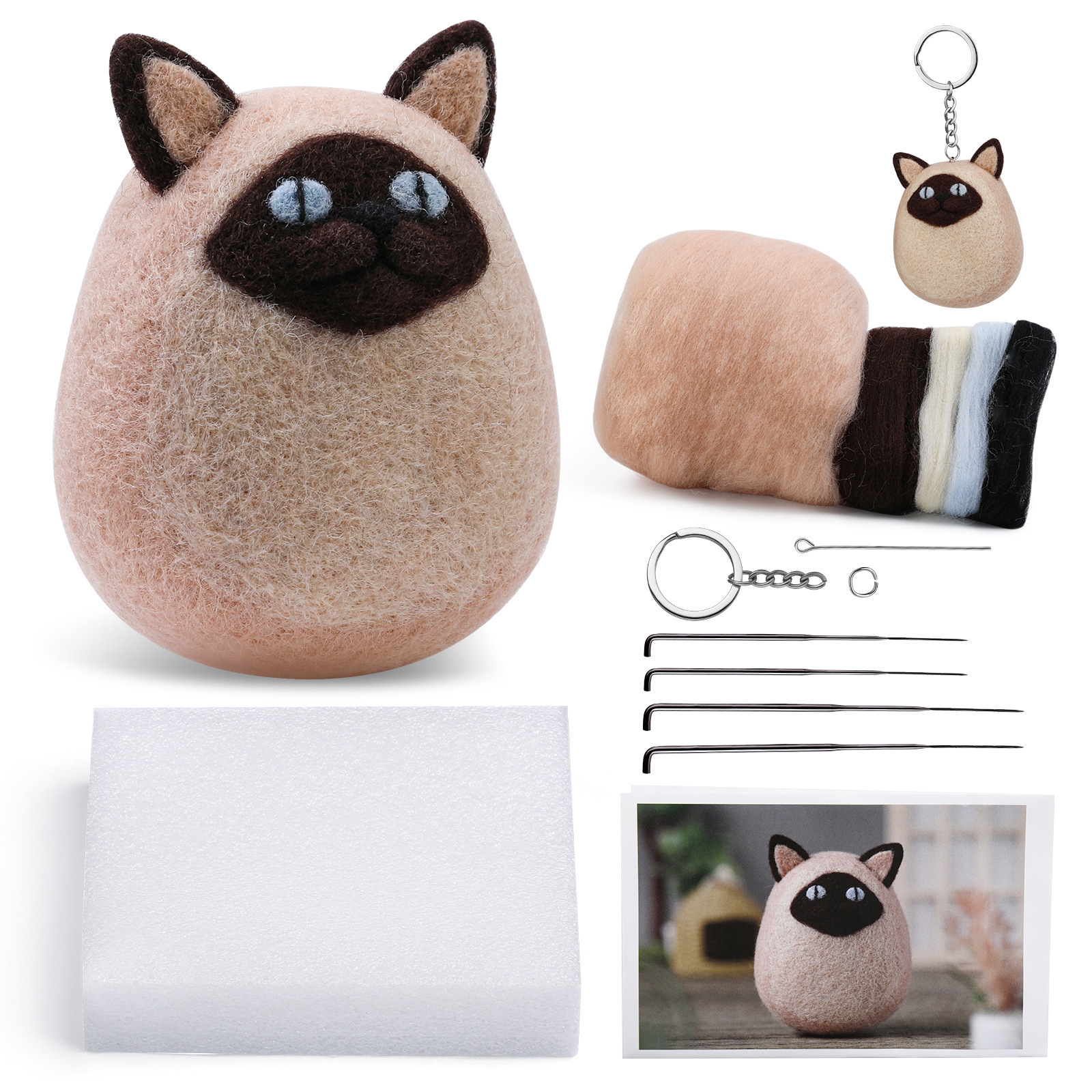 크기: 영어 교육 + 비디오; 색상: 샴 고양이 055huil