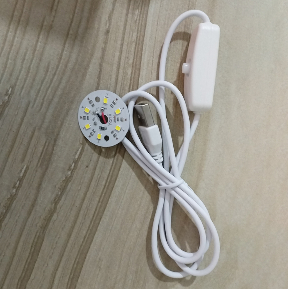 6CMled lámpara de madera maciza DIY celebridad de Internet luz nocturna interruptor lámpara de troncos base luminosa portalámparas de pantalla USB