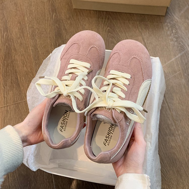 Desun Shoes Women's 2025 Spring New All-match White Shoes Flat Forrest Gump Shoes Women's Shoes Sports Casual Board Shoes