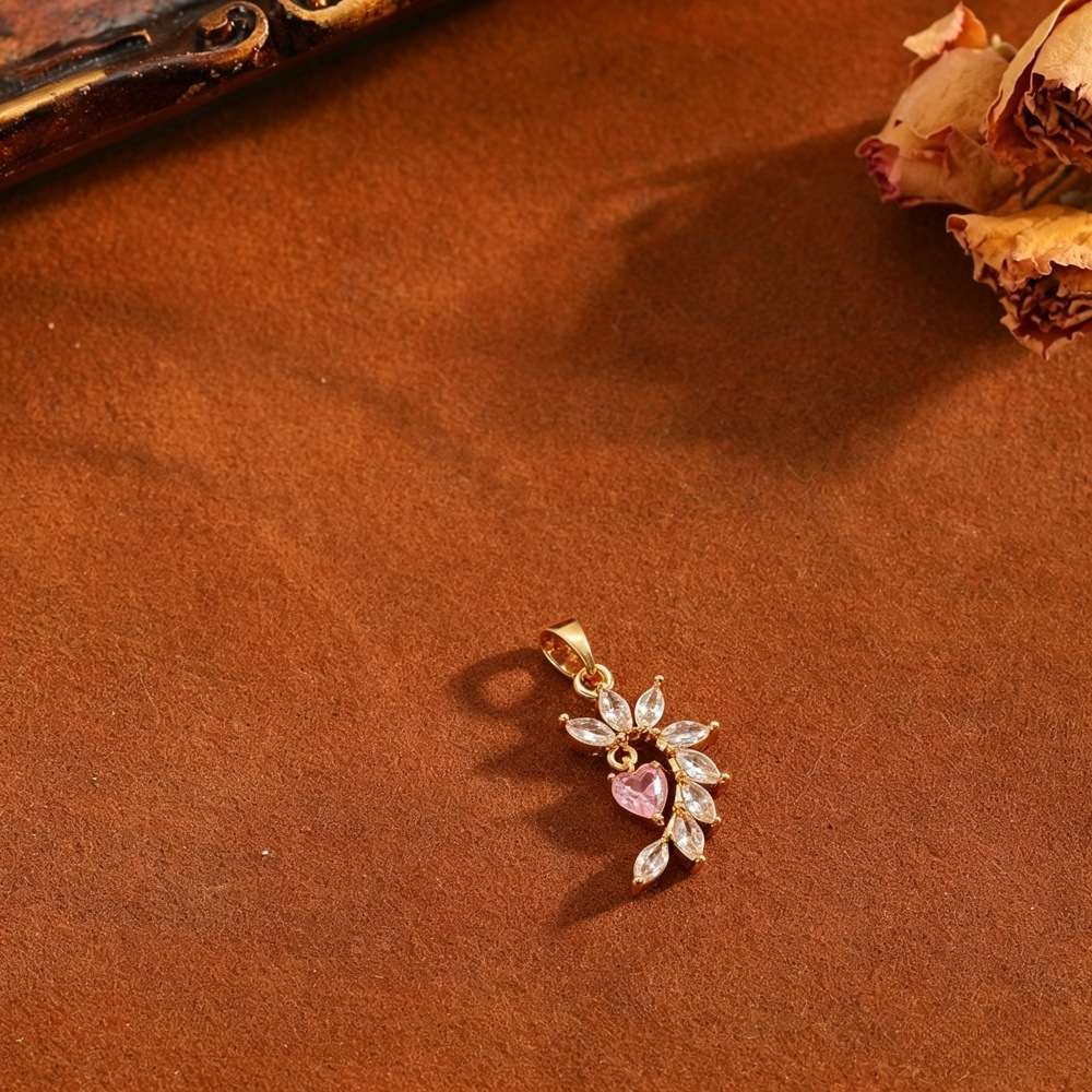 INS Europa y los Estados Unidos venden tulipanes girasoles colgante de diamantes de diamante de aluminio para mujeres lujosas y lujosas con colgante de bronce multi-combinante