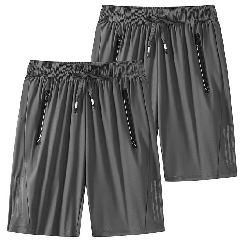 Summer New Arrival plus size Shorts Men's Ice Silk Thin Quick-drying Pants Men's Sports Casual Running Pants