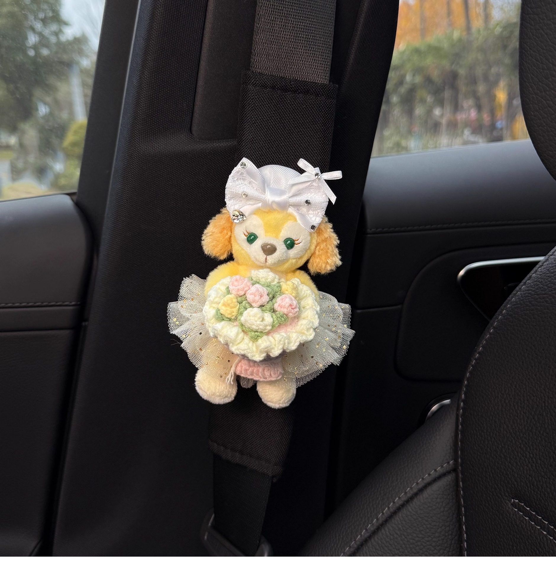 Star Dew Car Seatbelt Shoulder Pads, Cute and High-End for the Car Interior, Anti-Wear for Women's Clothing, New Style for Couples