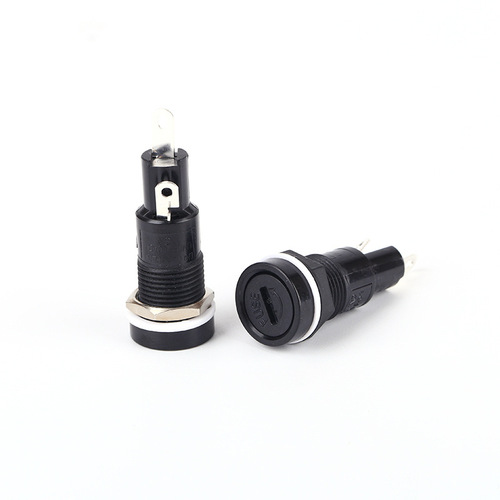 Factory supply R3-11 black one-piece fuse holder 10A 250V 5*20 high temperature fuse holder base