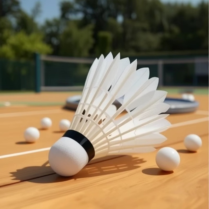 Amateur Training Durable Foam Ball Head Badminton Shuttlecock Duck Feather Shuttlecock Indoor and Outdoor Practice Special Double Ball Head
