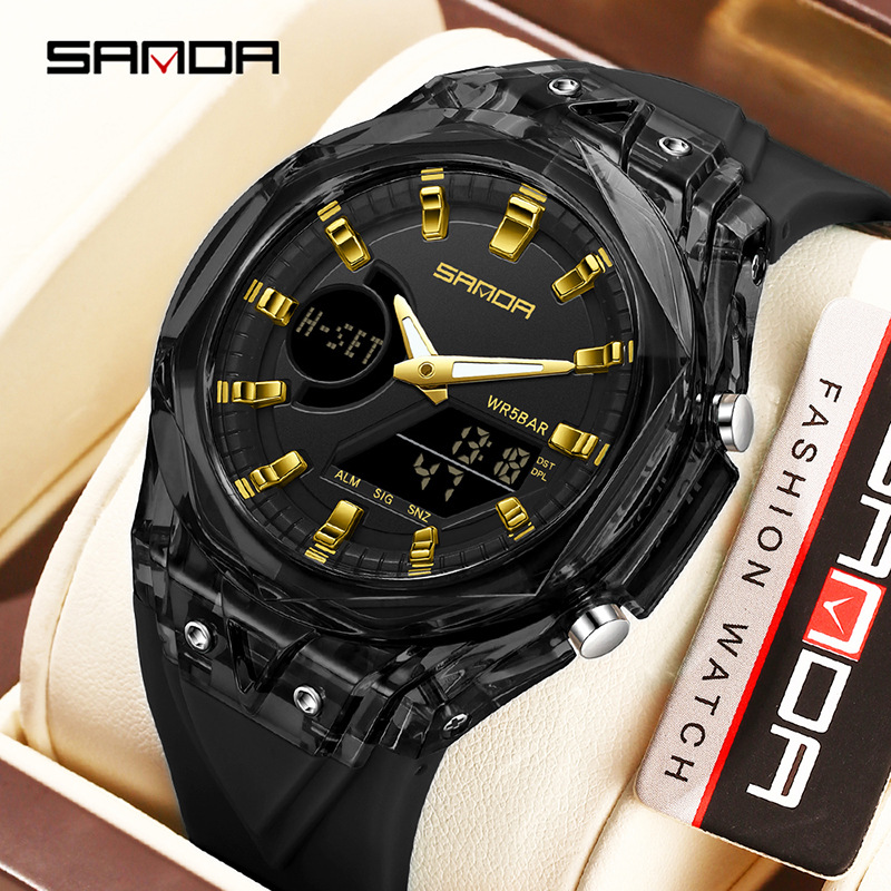 SANDA reloj multifuncional sonno, reloj de despertador, reloj de estudiantes, cuenta regresiva, reloj electrónico transfronterizo