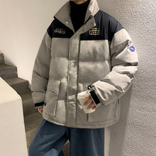 美式高街棉服男冬季潮牌ins痞帅棉衣潮男外套小众设计感冬装加厚