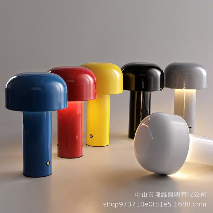 Wholesale Rechargeable Bedside Lamp Nordic Style Creative Mushroom Decorative Table Lamp Bedroom Atmosphere Bar Table Lamp
