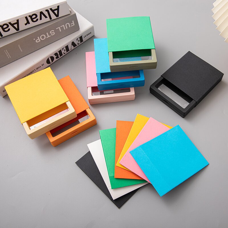 PE膜悬浮盒 首饰包装展示盒 穿戴甲收纳勋章收藏戒指收纳盒软纸套