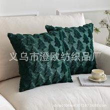 跨境抱枕套 现货圣诞树五角星沙发抱枕套圣诞节装饰节日礼物批发