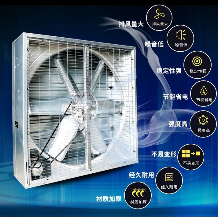 工业负压抽风机排风扇纯铜通风大功率换气排气扇工厂养殖静音