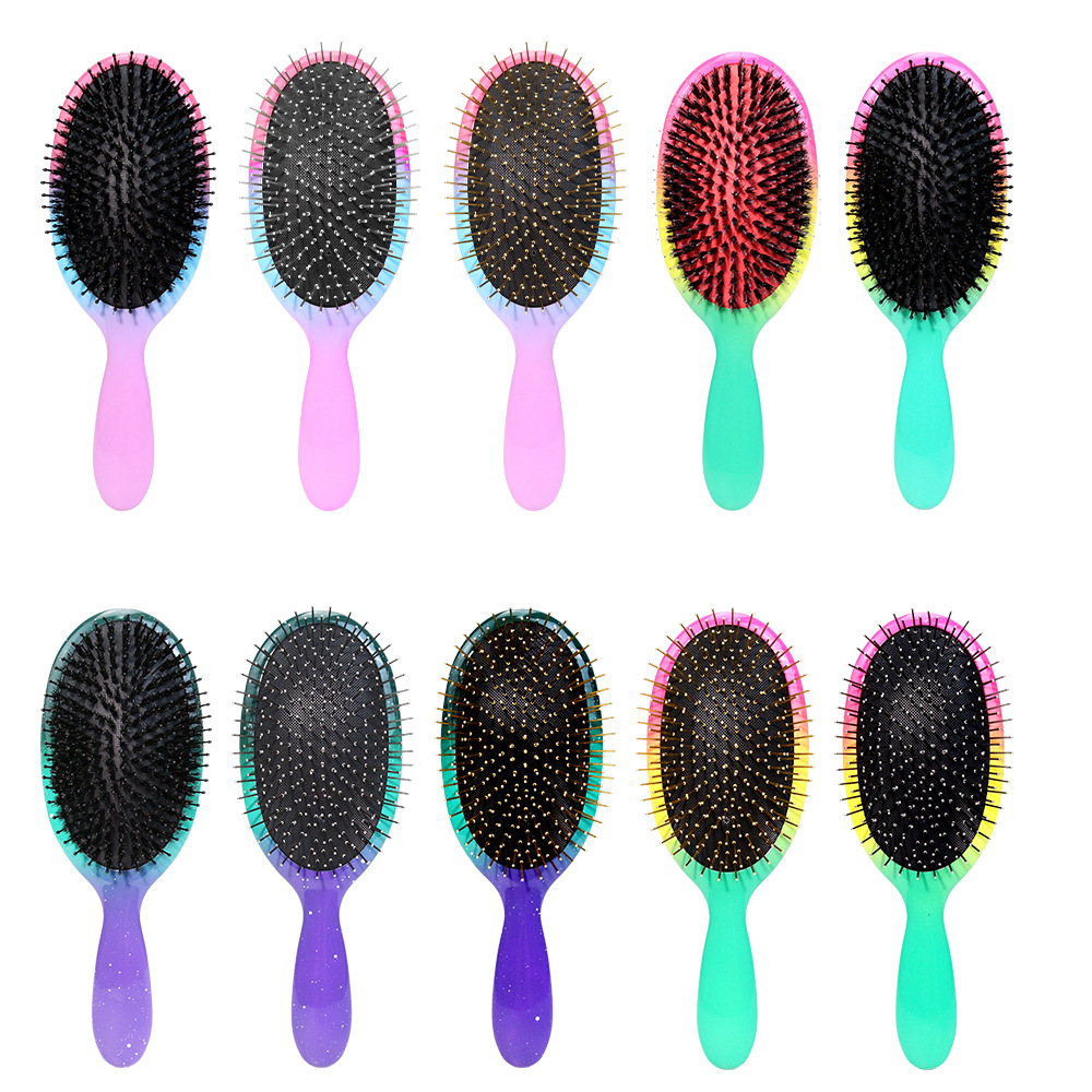 peine de cabello de cerdo aire pein redondo para niñas cuidado del cabello casero peine de cabello masaje de cabeza airbag peine al por mayor