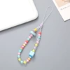 K2212 duck+square mobile phone chain blue
